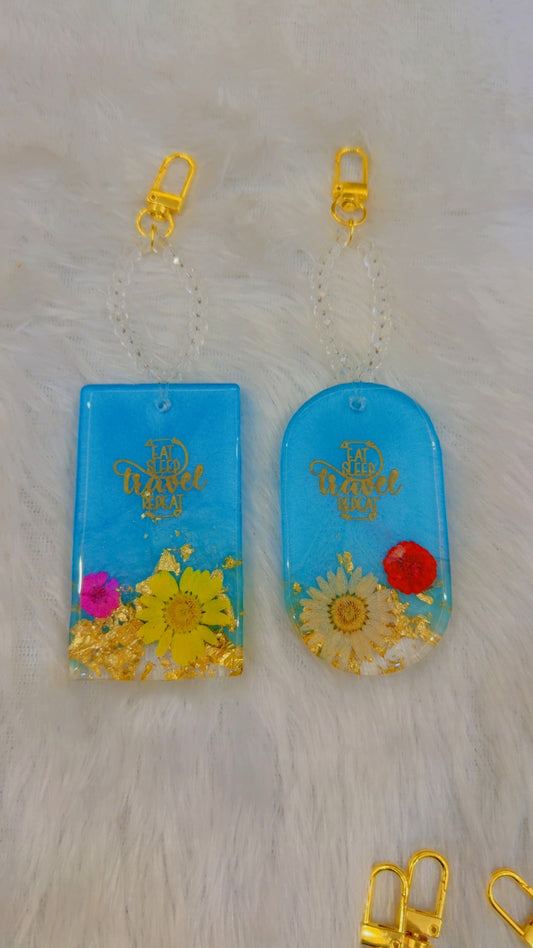 Resin travel bag tags