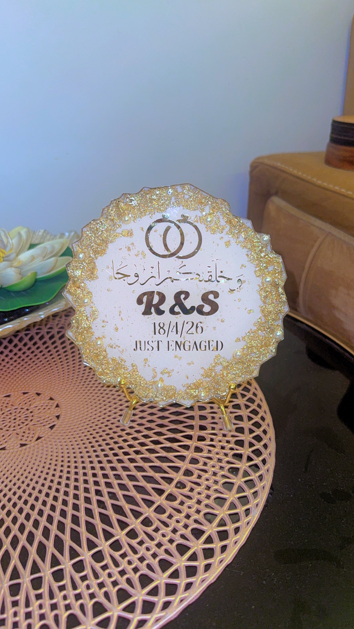 Resin engagement frame