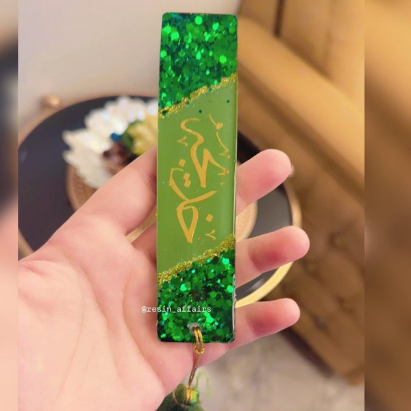 Personalised Resin bookmark