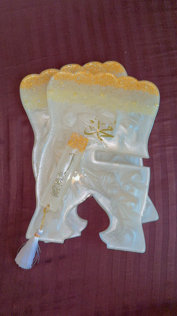 Resin bookstand and bookmark combo
