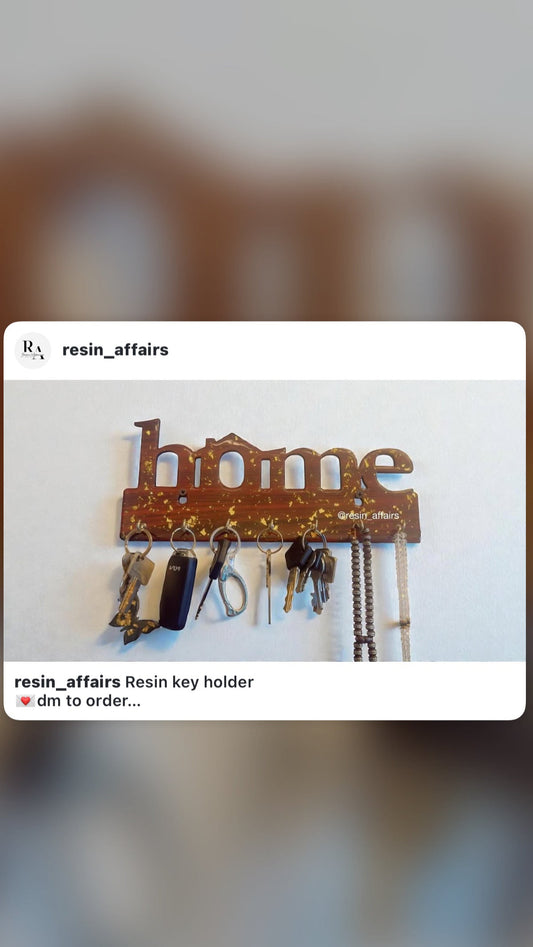 Resin key holder