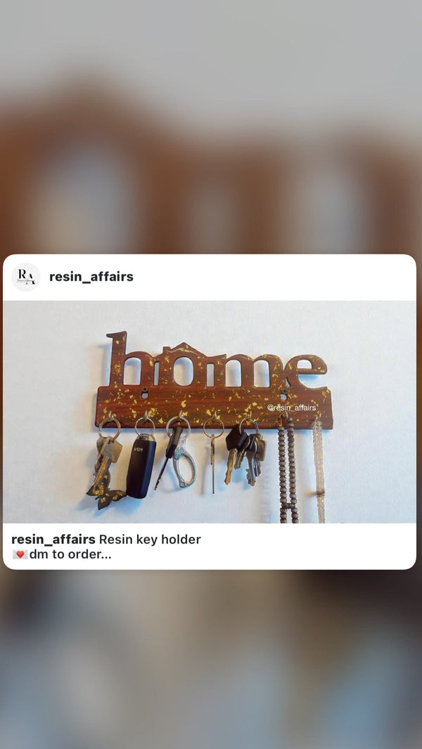 Resin key holder