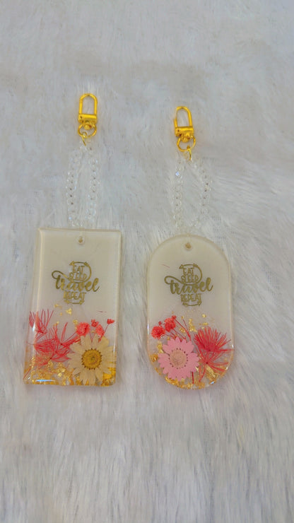 Resin travel bag tags