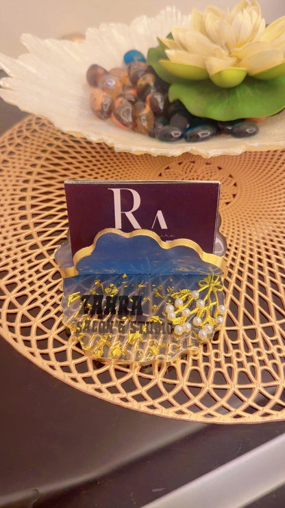 Resin visiting card holder