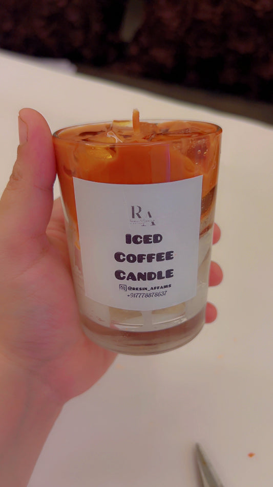 Iced coffee candle