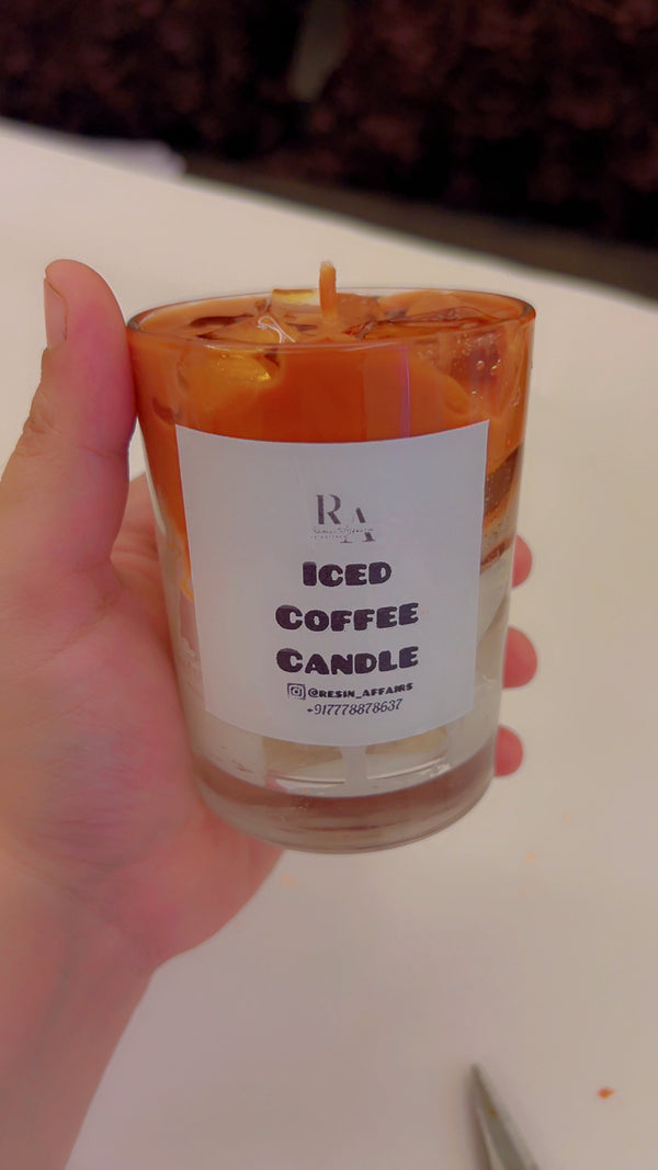 Iced coffee candle