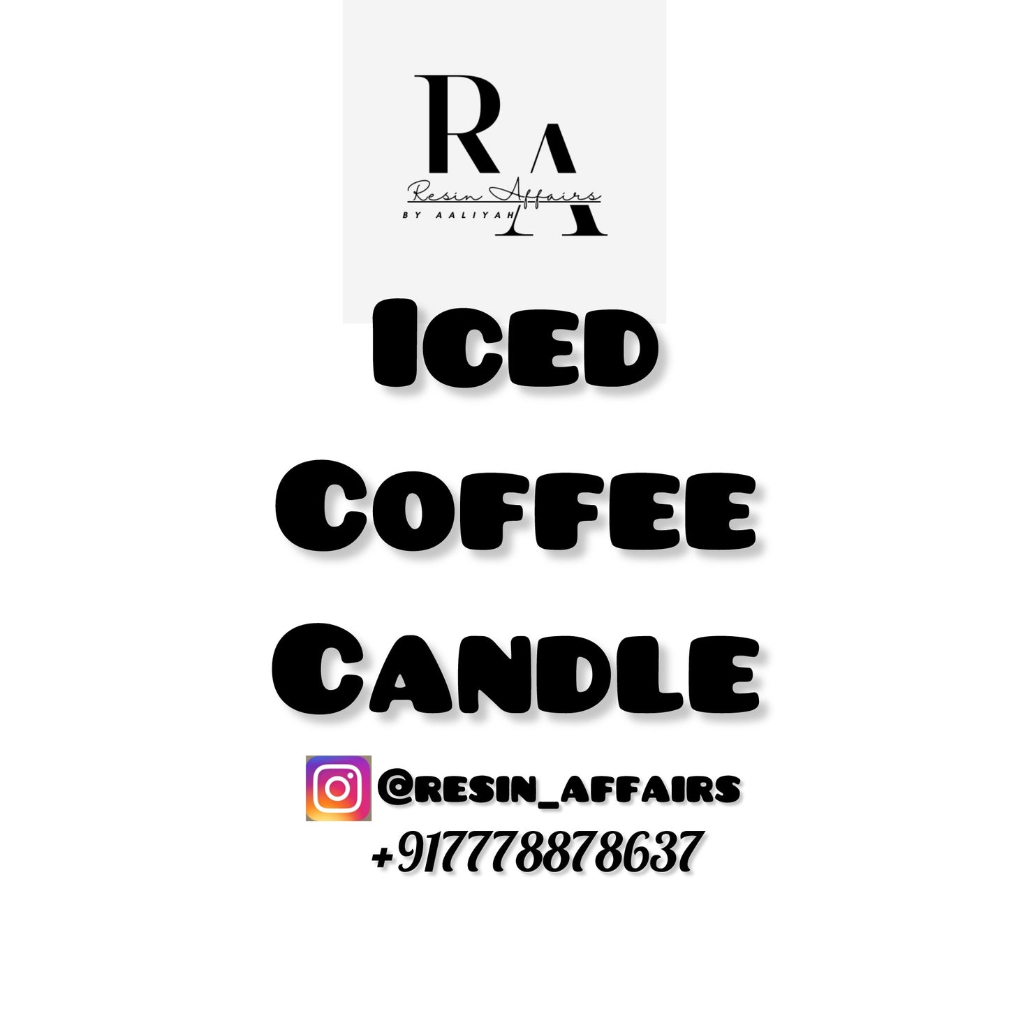Iced coffee candle