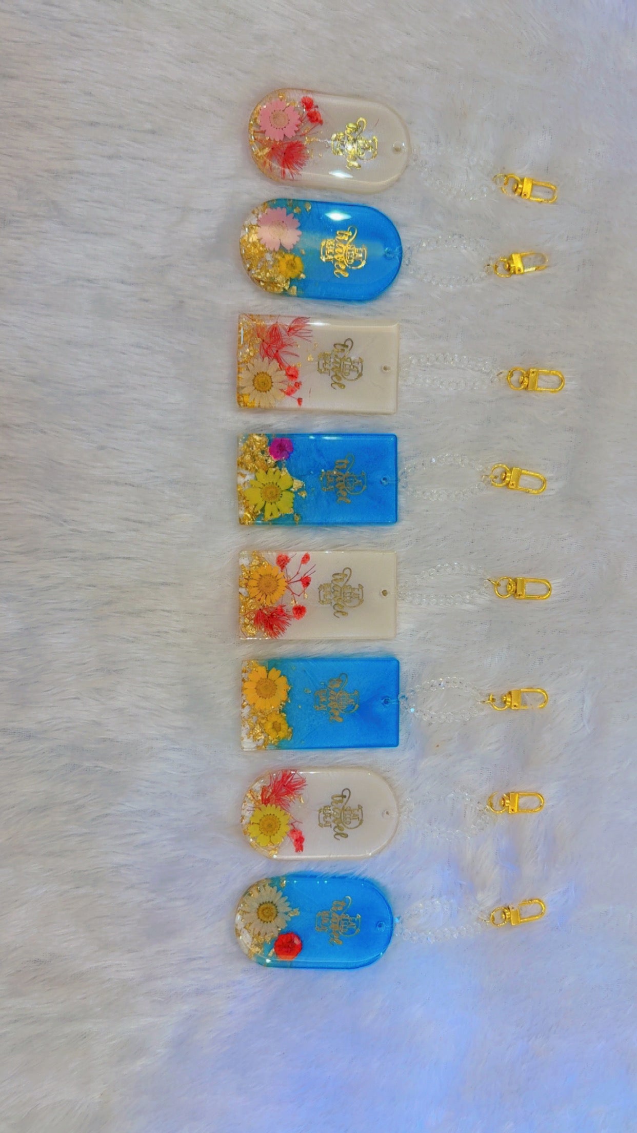 Resin travel bag tags