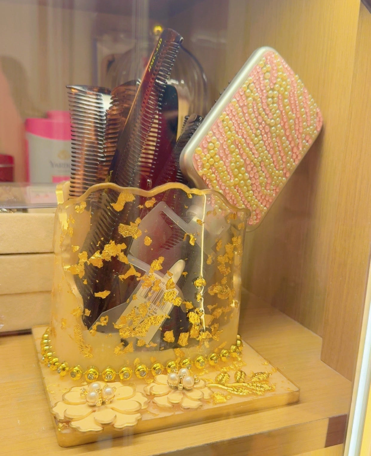 Resin comb stand (square)