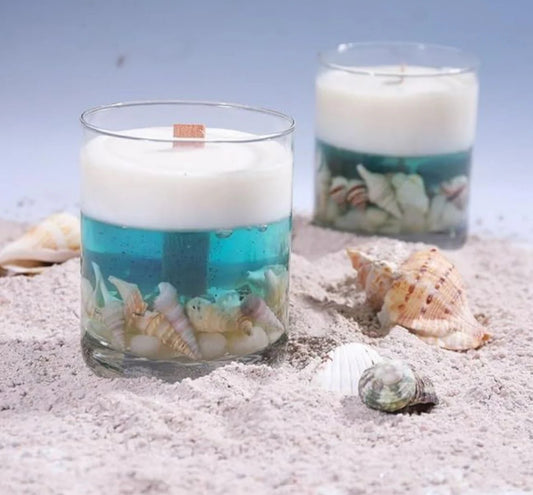 Ocean theme gel candle