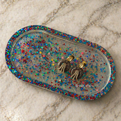 Resin decorative tray
