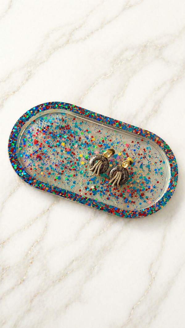 Resin decorative tray