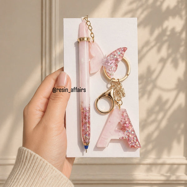 Resin pen and keychain combo✨