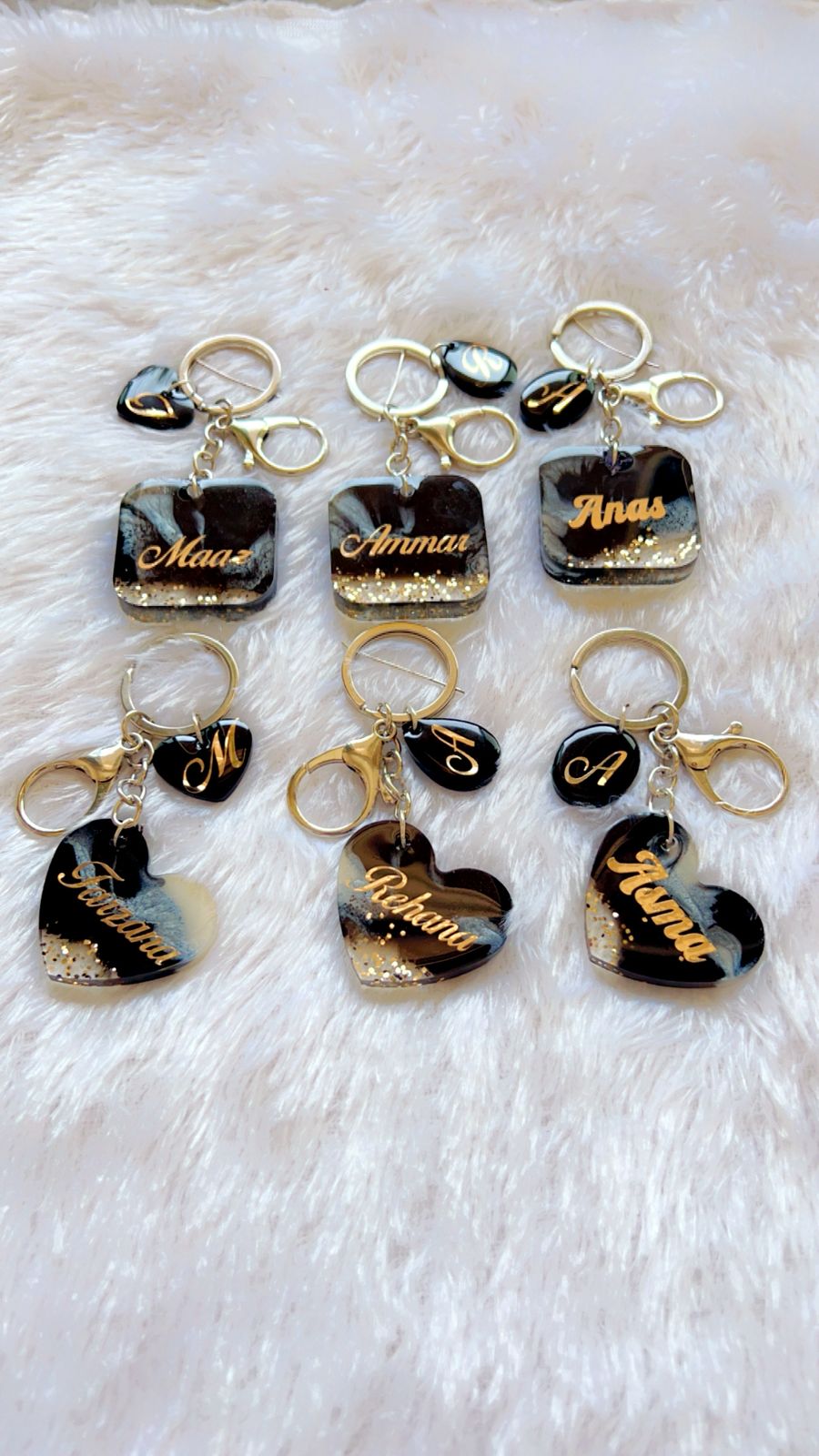 Personalised Rein keychain with initials