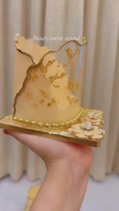 Resin comb stand (square)
