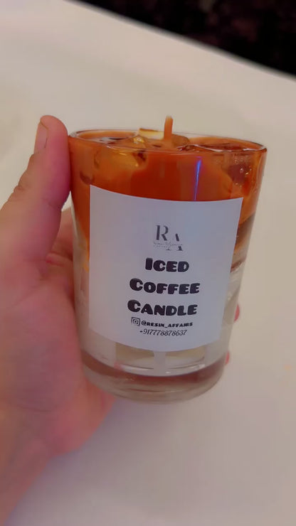 Iced coffee candle